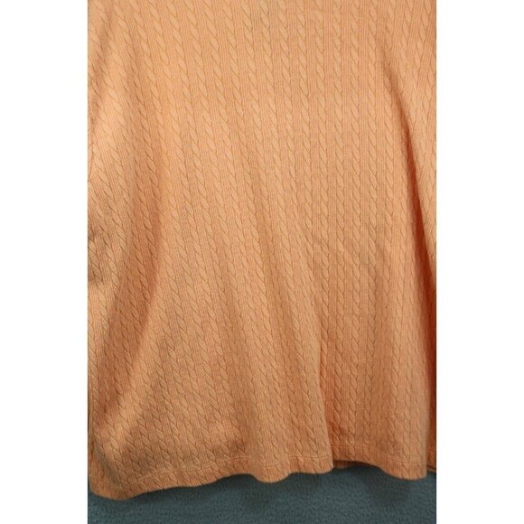 Lauren Ralph Lauren Orange Cable Knit Tank Top and Sweater Set-Size 3X - Picture 8 of 15